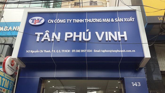 Mẫu biển quảng cáo Alu sang trọng, hiện đại