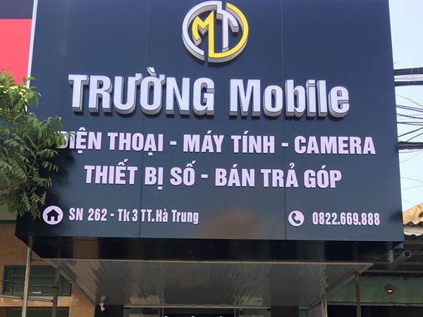 Biển hiệu thiết kế chữ nổi trên nền chất liệu alu