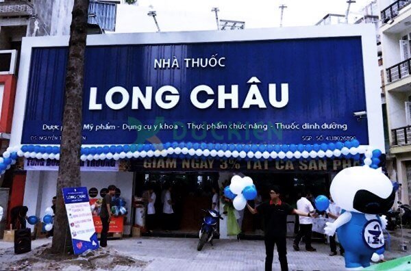 Biển hiệu nhà thuốc thiết kế hiện đại, ấn tượng